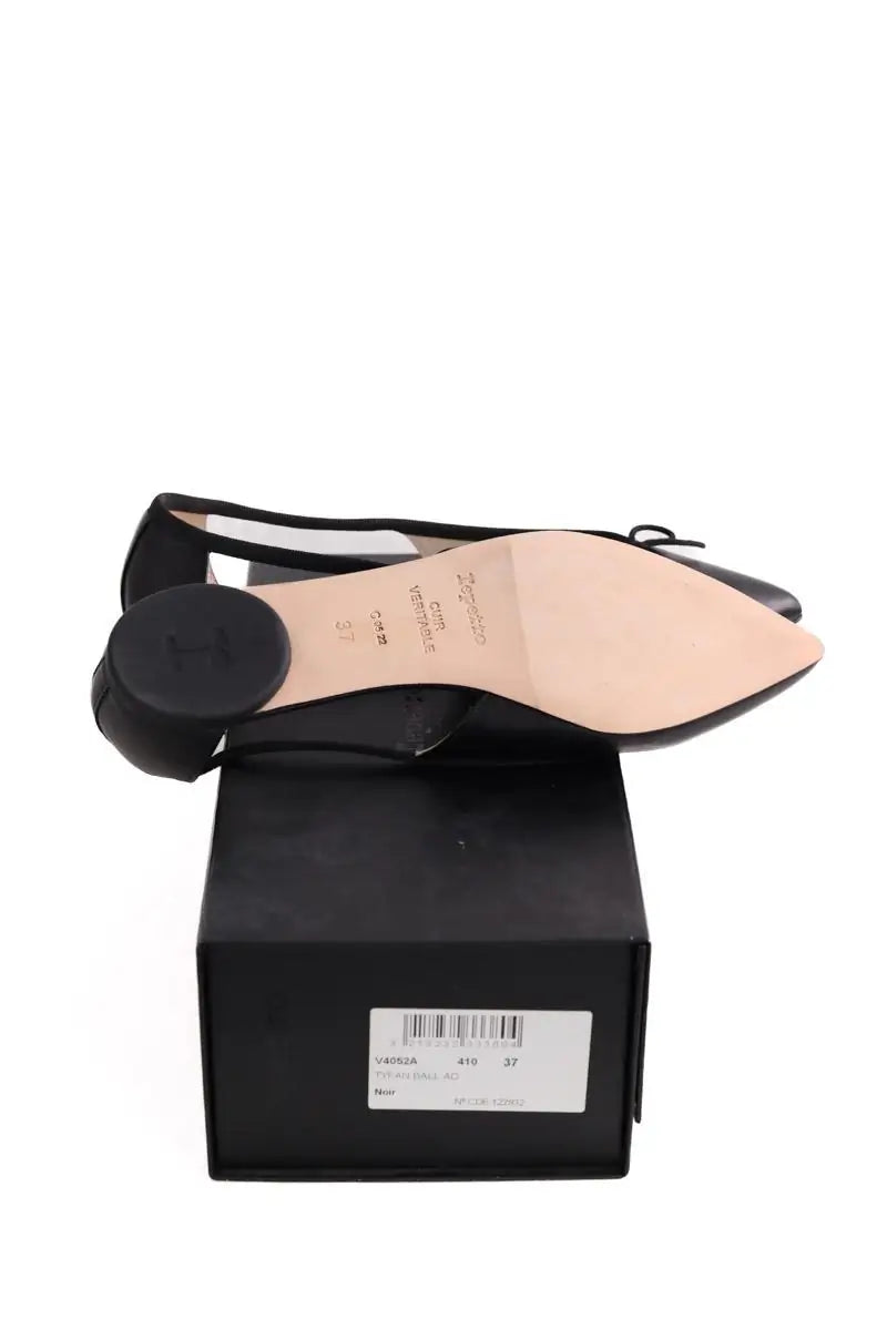 Espadrilles Repetto Noir en Cuir