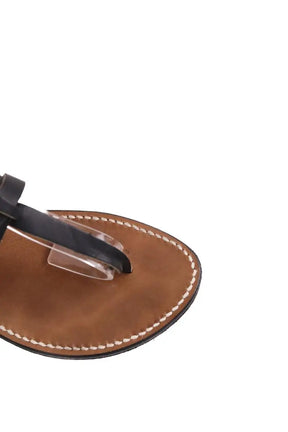 Espadrilles Rondini Noir en Cuir