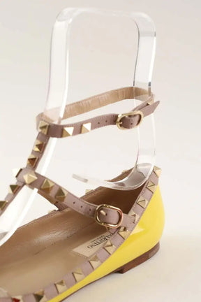 Espadrilles Valentino Jaune en Cuir