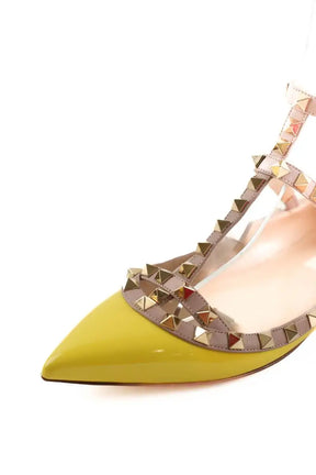 Espadrilles Valentino Jaune en Cuir