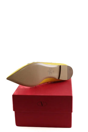 Espadrilles Valentino Jaune en Cuir