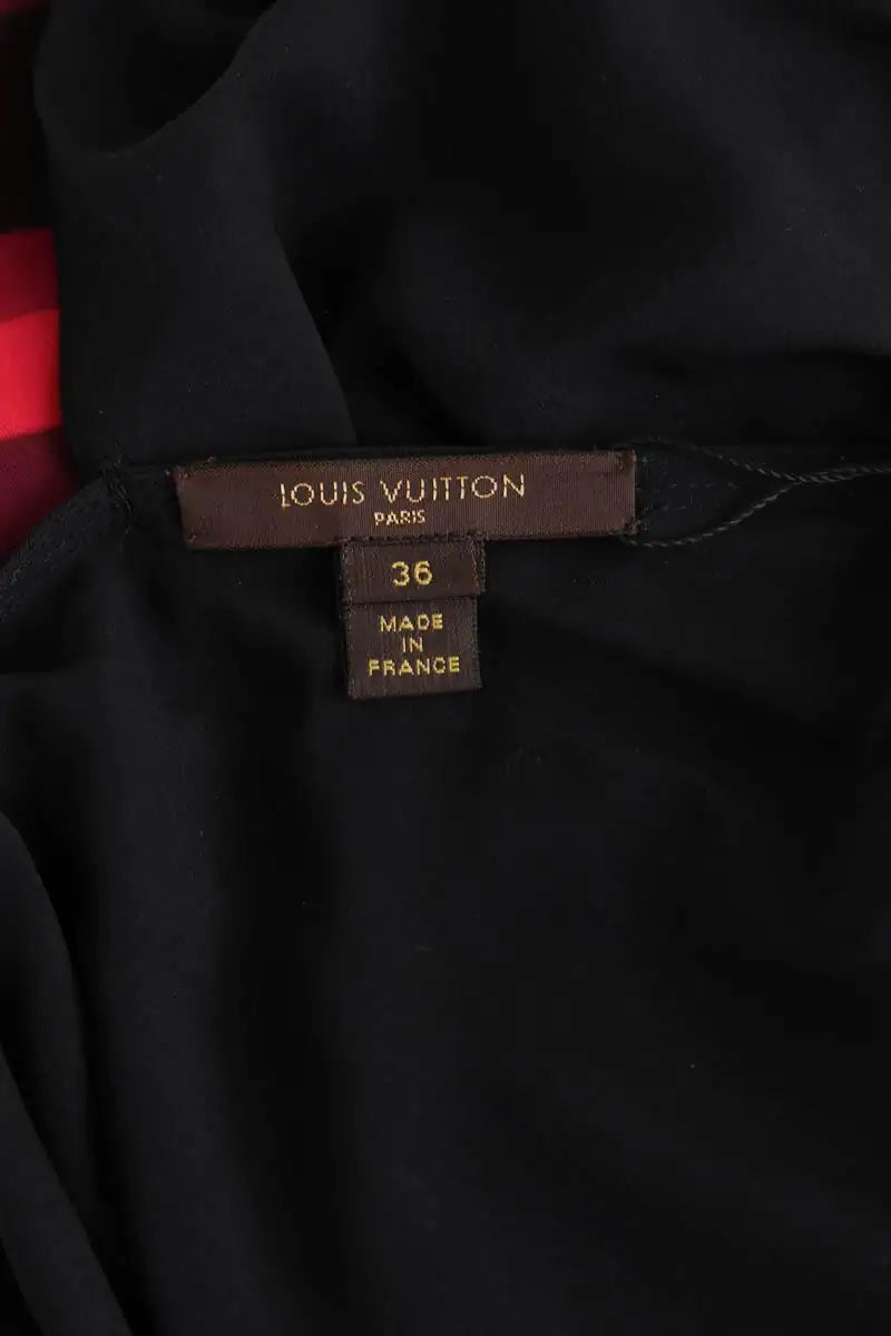 Robe Louis Vuitton Noir en Soie