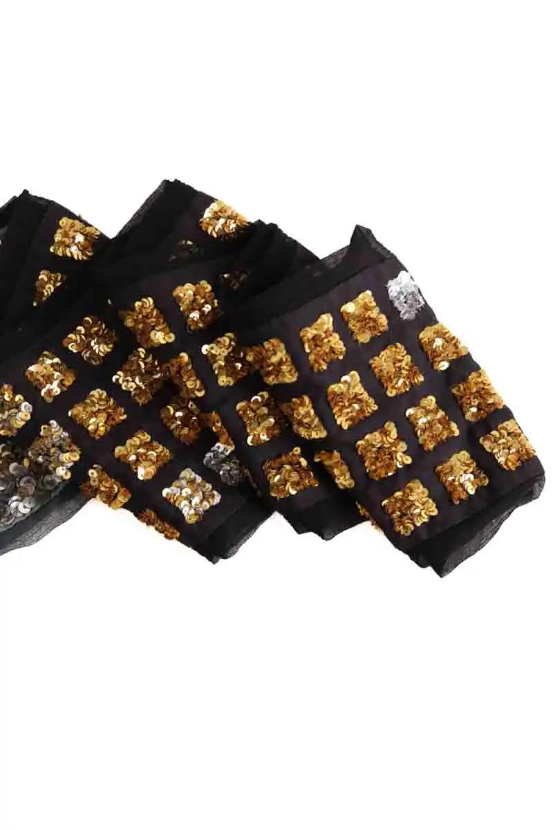 Étole Dries Van Noten Noir en Soie