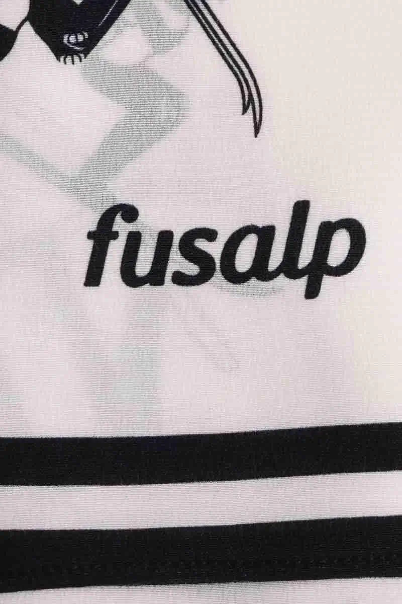 Étole Fusalp Blanc en Soie