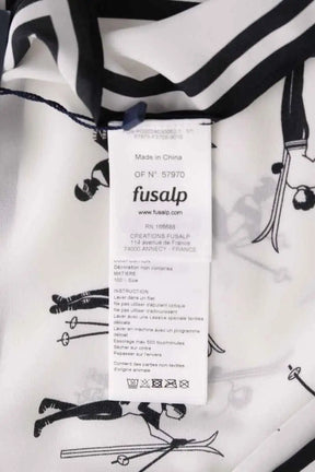 Étole Fusalp Blanc en Soie