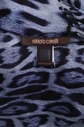 Étole Roberto Cavalli Bleu en Soie