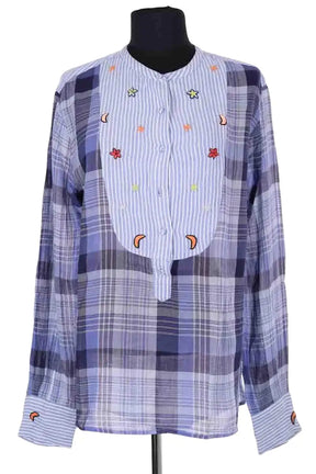 Tunique Monoki Bleu en Coton, taille TU - Seconde Main