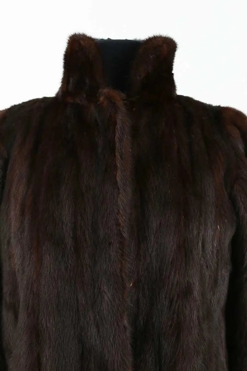 Manteau Balmain Marron en Fourrure