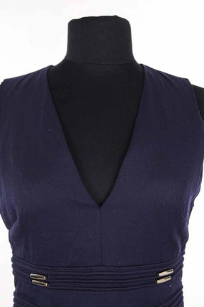 Robe Versace Bleu en Synthétique