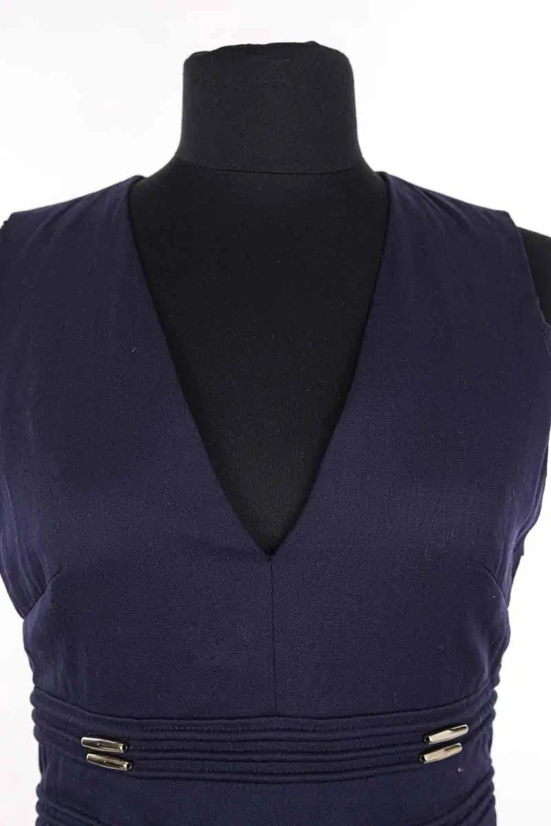 Robe Versace Bleu en Synthétique