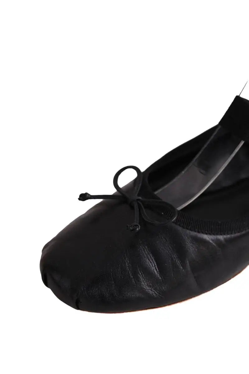 Ballerines Miu Miu Noir en Cuir