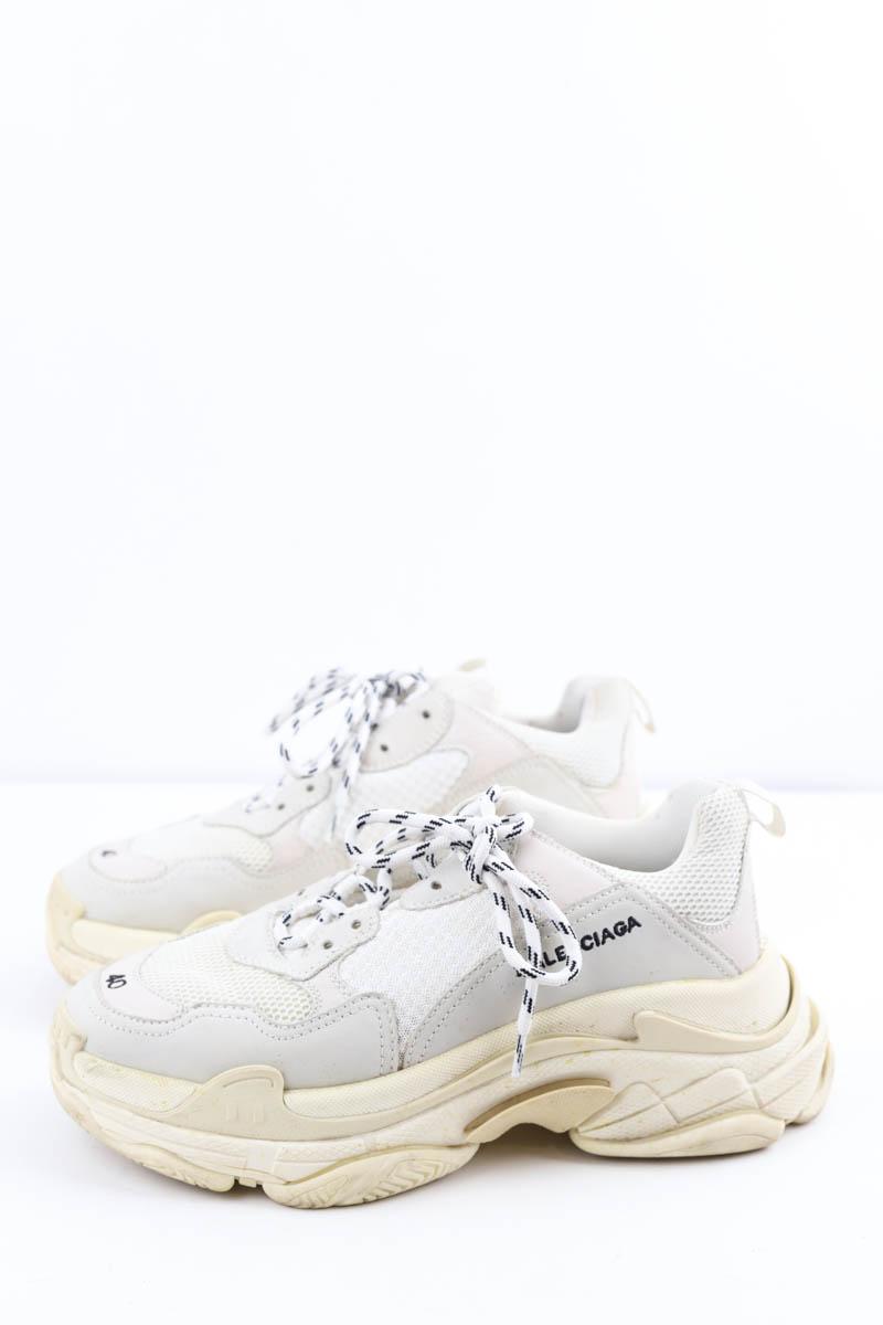 Baskets Triple S Balenciaga  Blanc