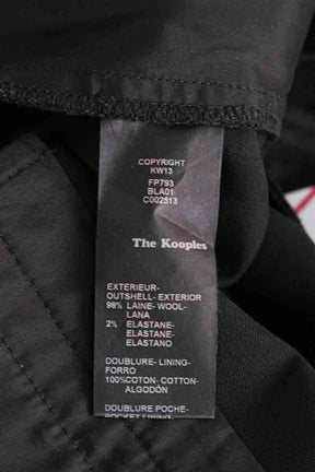 Pantalon droit The Kooples Noir en Laine