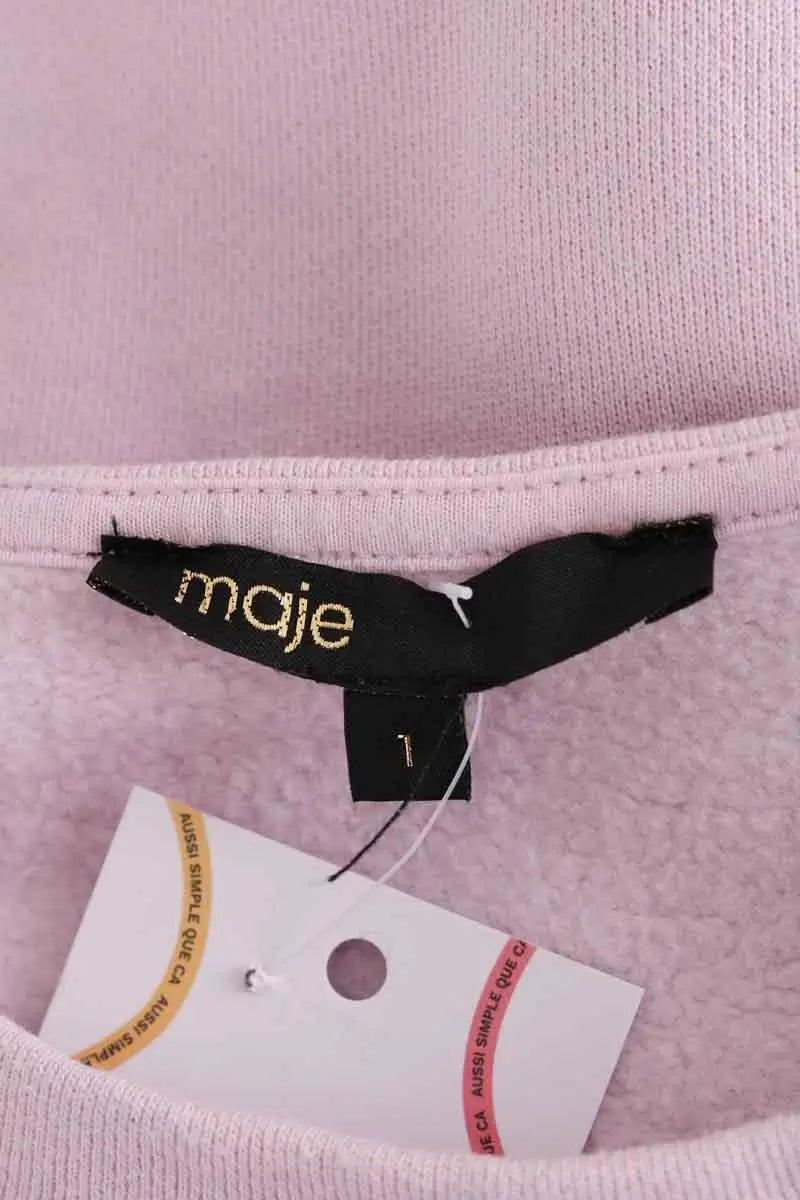 Sweatshirt Maje Violet en Coton