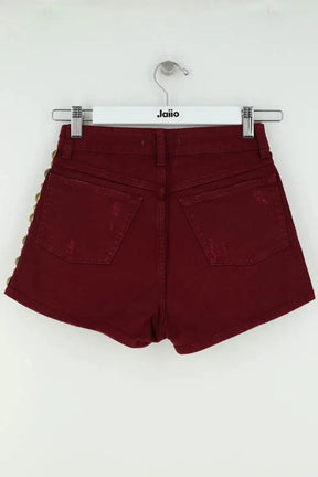 Mini short Sandro Bordeaux en Coton