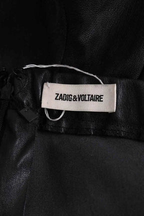 Pantalon slim Zadig & Voltaire Noir en Cuir