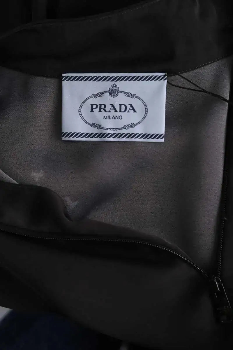 Robe Prada Noir en Synthétique