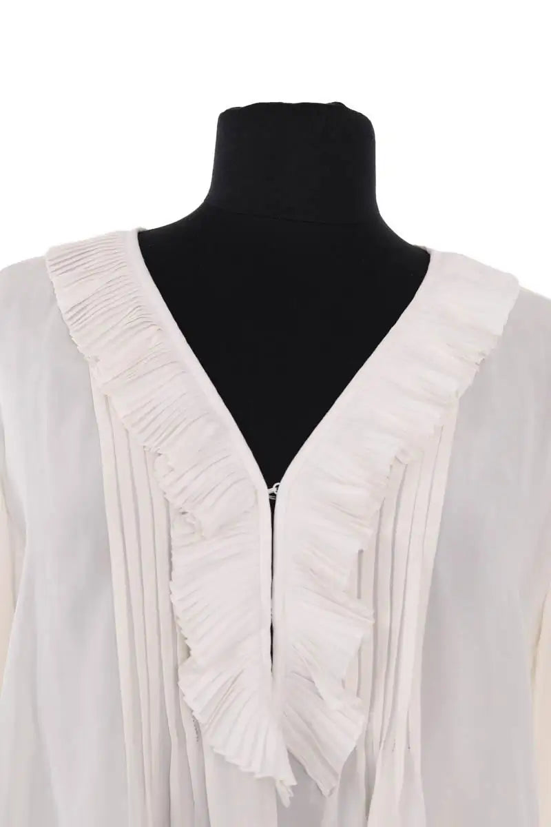 Blouse Sandro Ecru en Soie