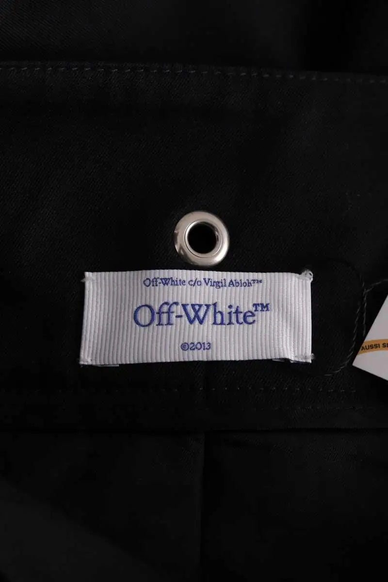 Jupe Off White Noir en Synthétique