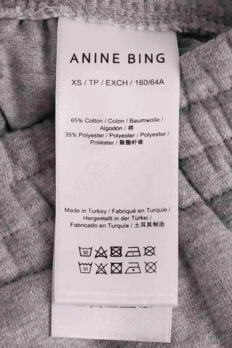 Pantalon de sport Anine Bing Gris en Coton