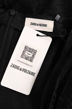 Jupe Zadig & Voltaire Janais jac ZV silk skirt Noir en Soie