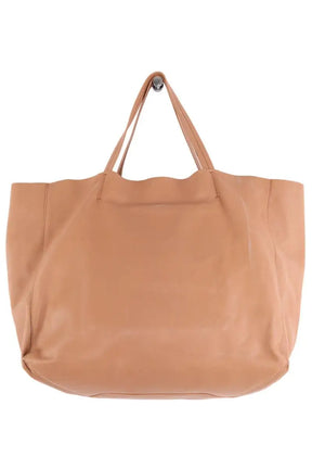 Cabas Celine Cube medium veau souple Camel en Cuir