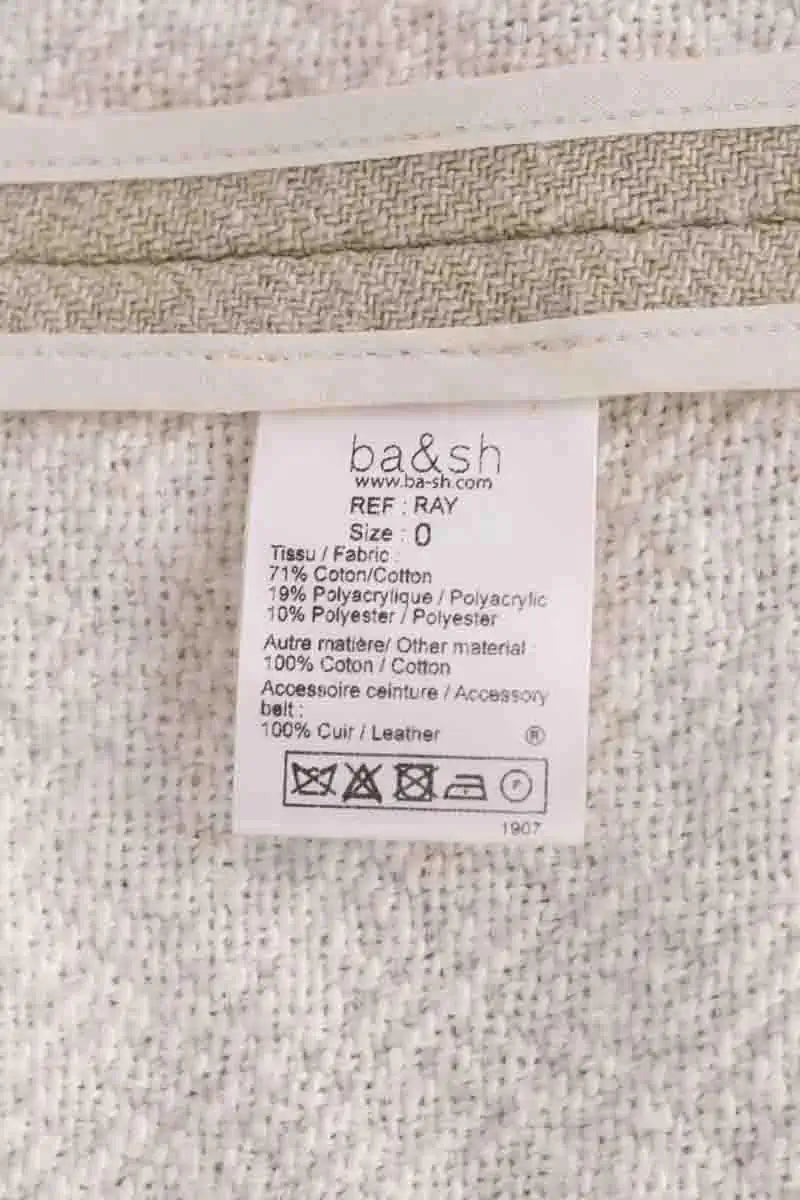 Manteau Ba&Sh Beige en Coton