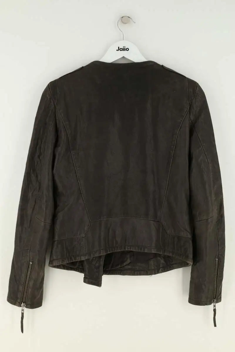 Veste Maje Noir en Cuir