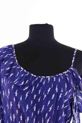 Robe Sandro Bleu en Viscose
