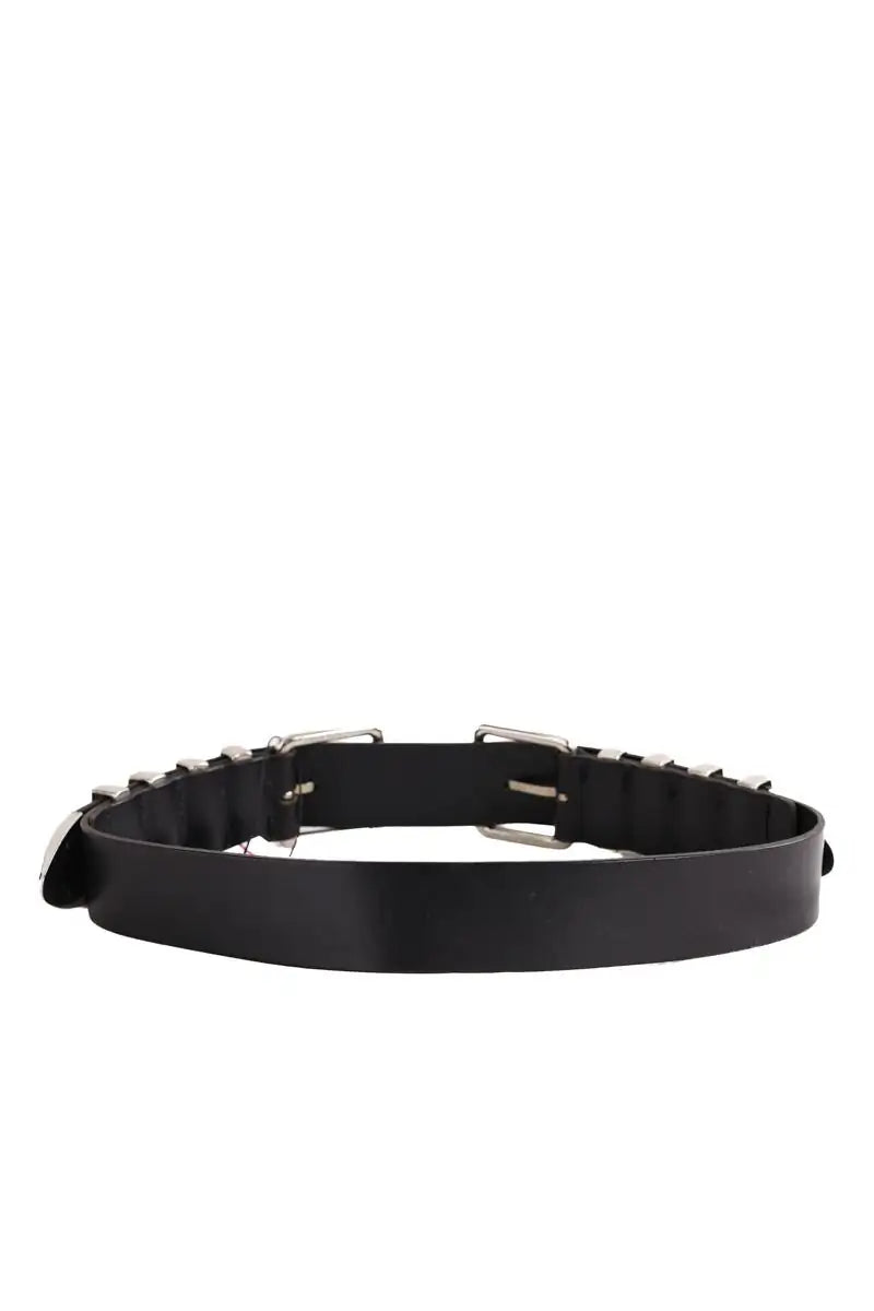 Ceinture The Kooples Noir en Cuir