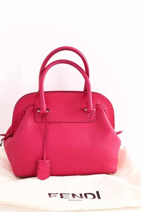 Sac à main Fendi Adèle Selleria Rose en Cuir