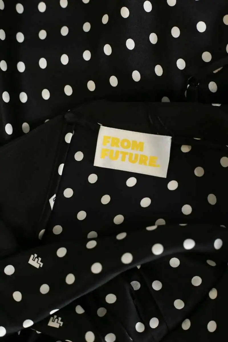 Robe From Future Noir en Soie