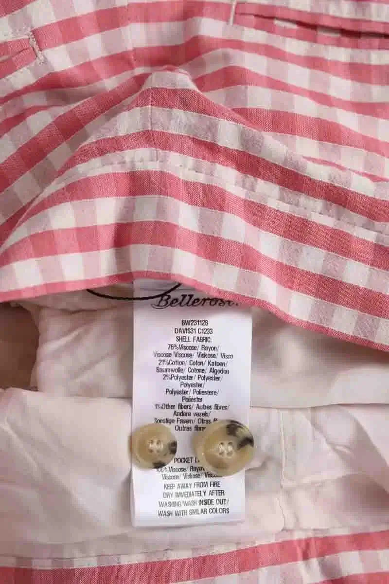 Pantalon droit Bellerose Rose en Coton