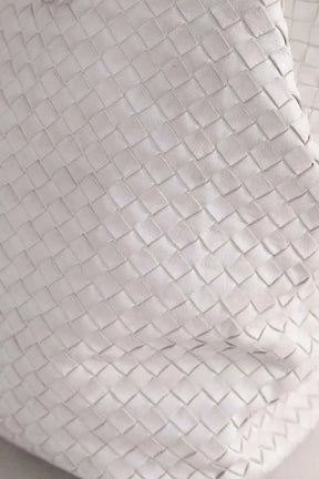 Cabas Bottega Veneta Blanc en Cuir