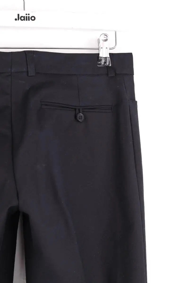 Pantalon droit Joseph Noir en Coton