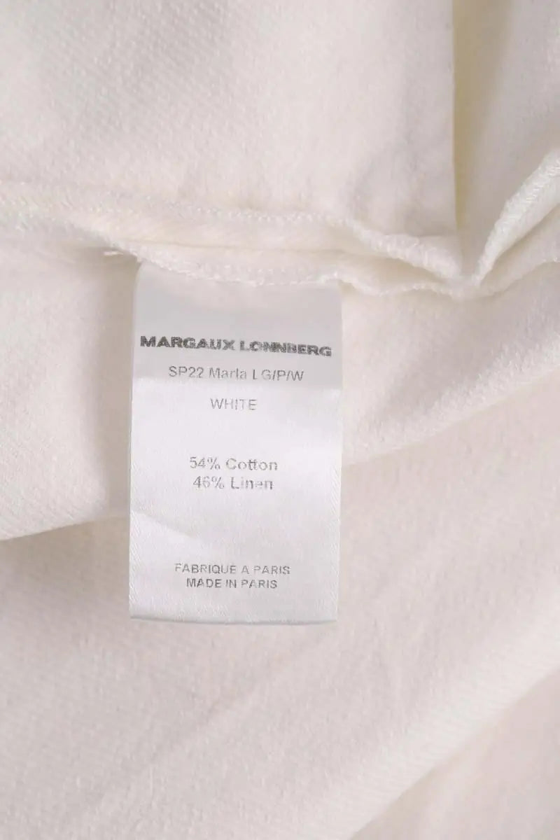 Robe Margaux Lonnberg Blanc en Coton