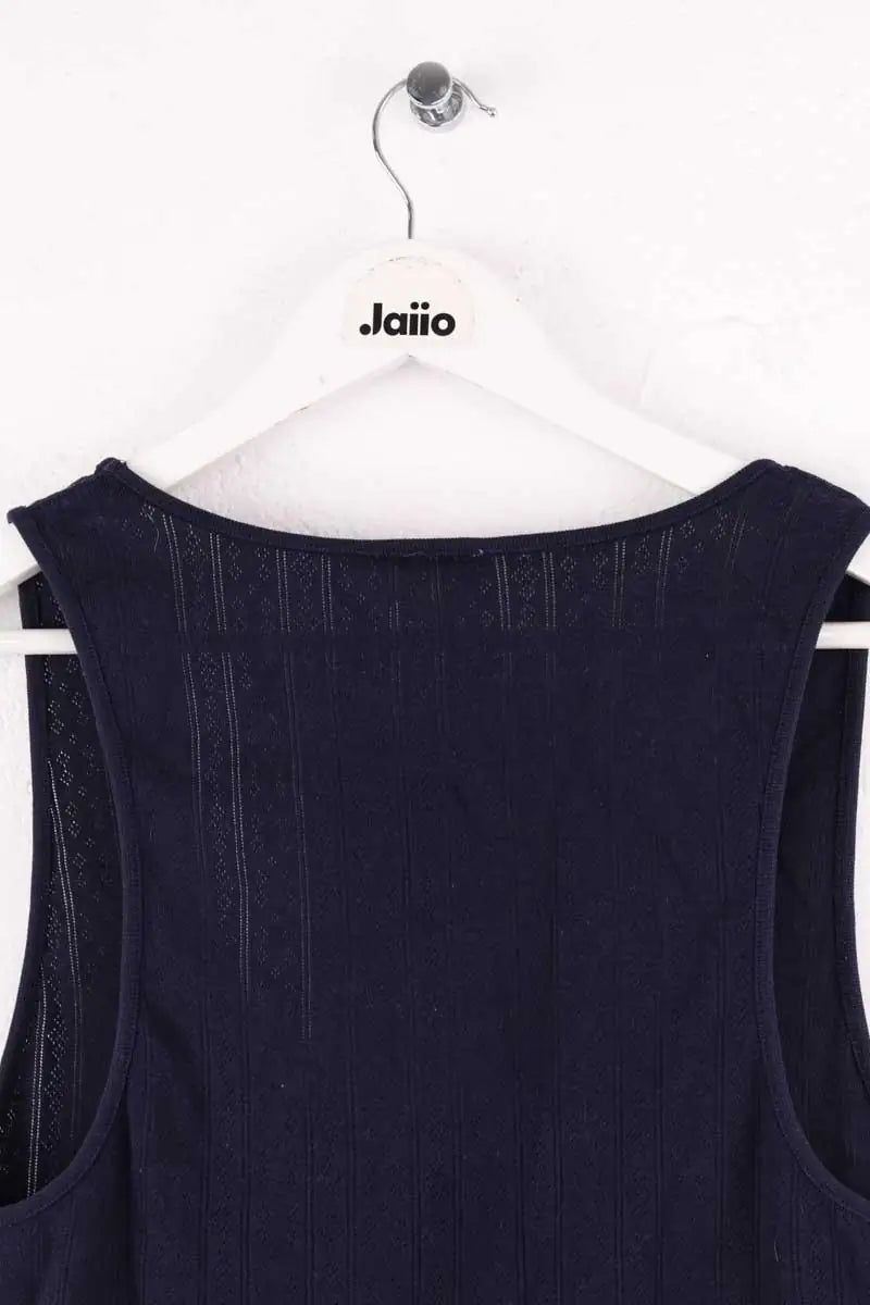 Top sans manche Sézane Marine en Coton