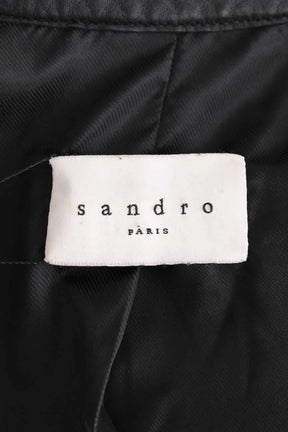 Veste Sandro Noir en Cuir