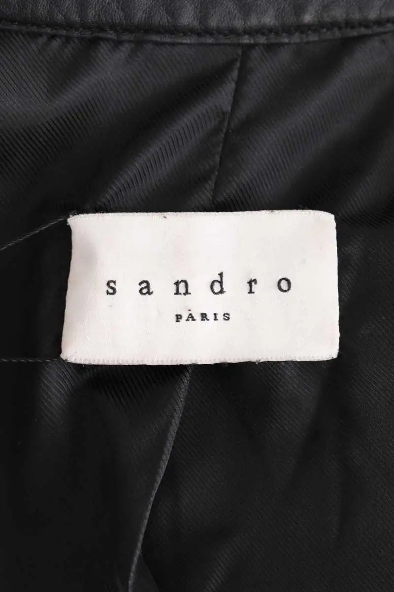 Veste Sandro Noir en Cuir