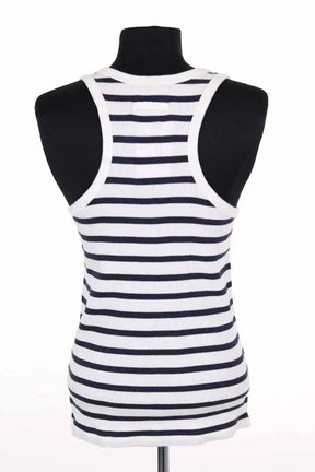 Top sans manche Jean Paul Gaultier Marine en Coton