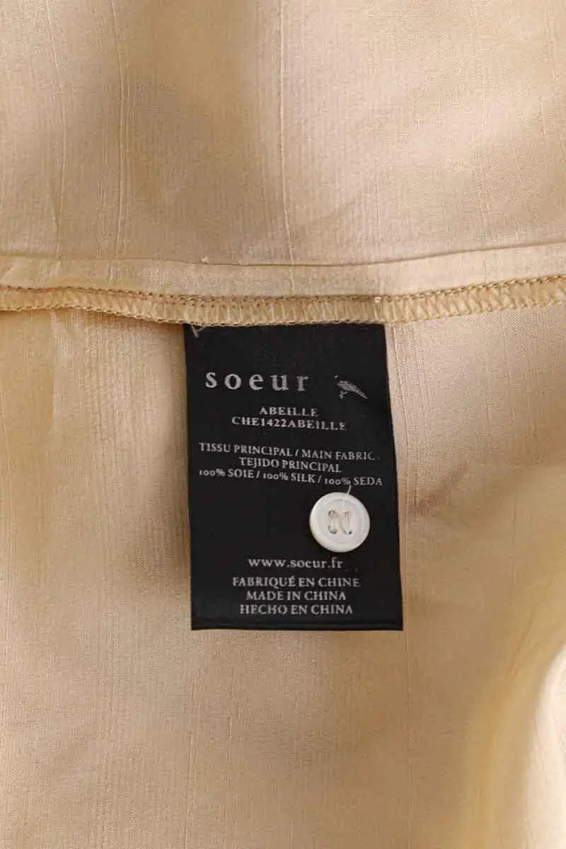 Blouse Soeur Abeille Doré en Soie