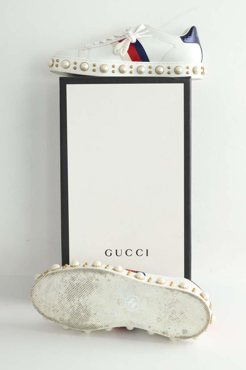 Baskets Gucci Ace Blanc
