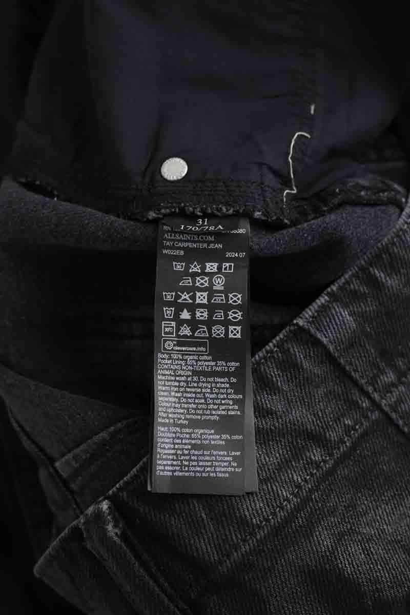 Jean droit All Saints  Noir