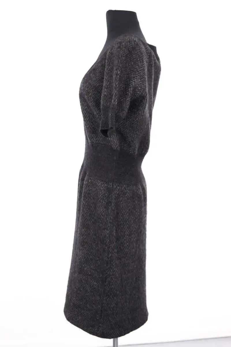 Robe Louis Vuitton Noir en Laine