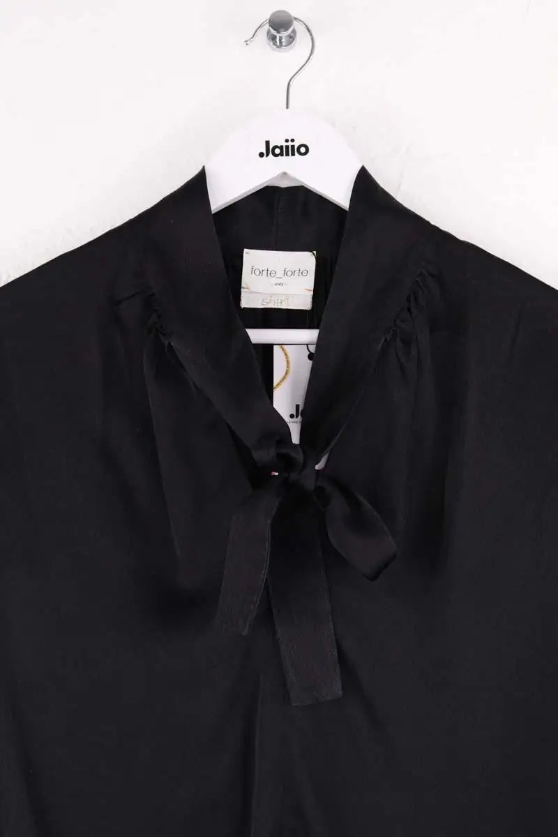 Blouse Forte_Forte Noir en Soie