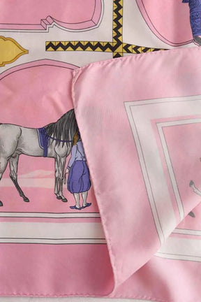Carré Hermès Rose en Soie