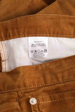 Pantalon droit Kitsuné Camel en Coton