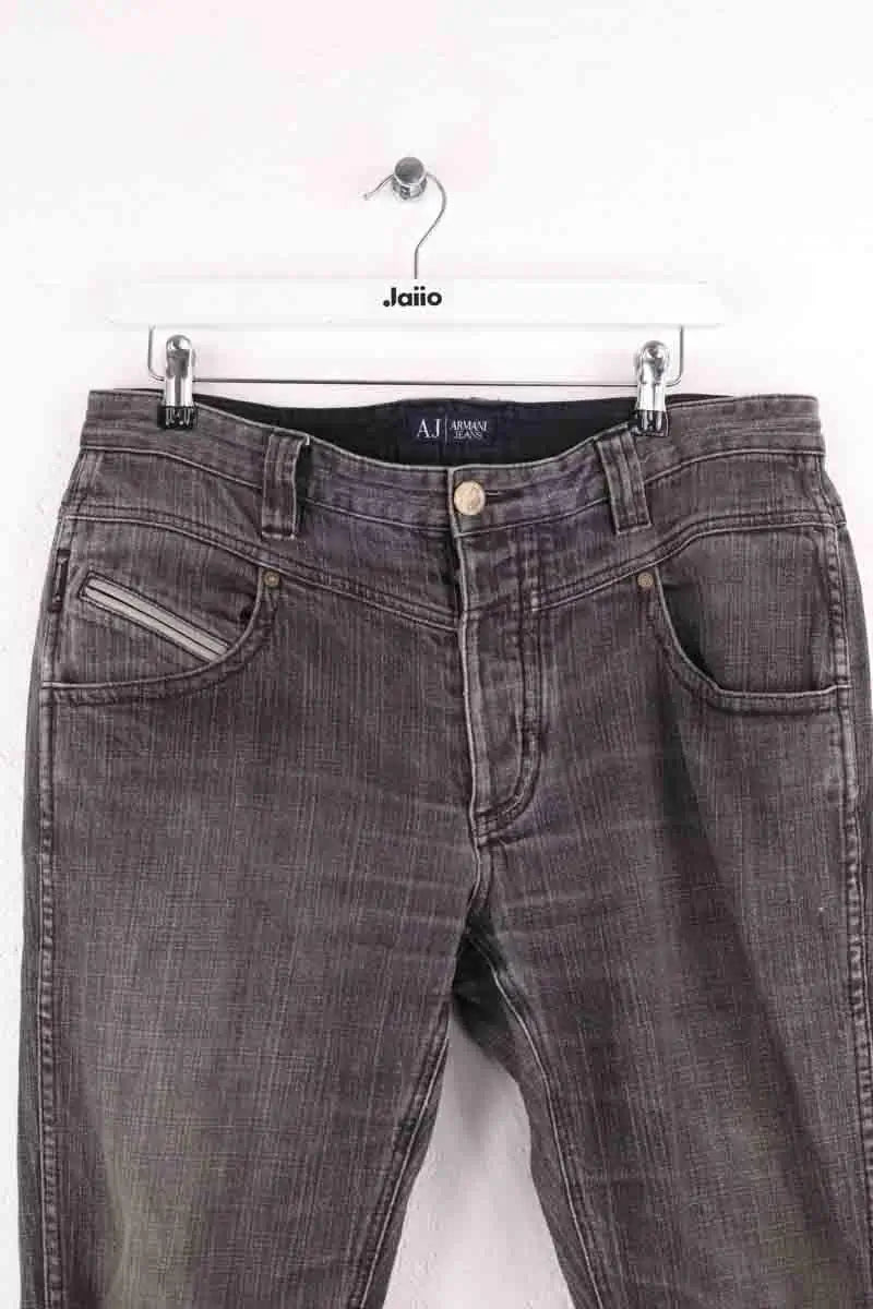 Jean droit Armani Jeans Gris en Coton