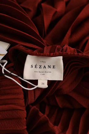 Robe Sézane Marron en Synthétique