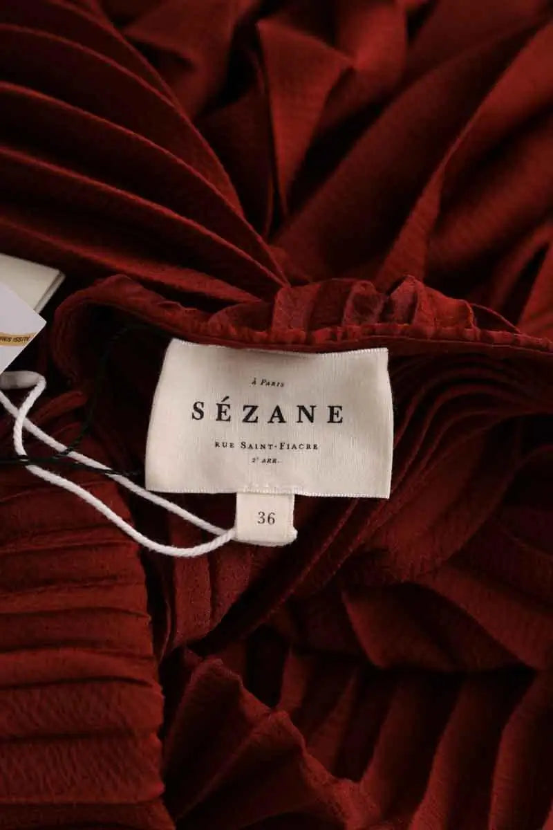 Robe Sézane Marron en Synthétique